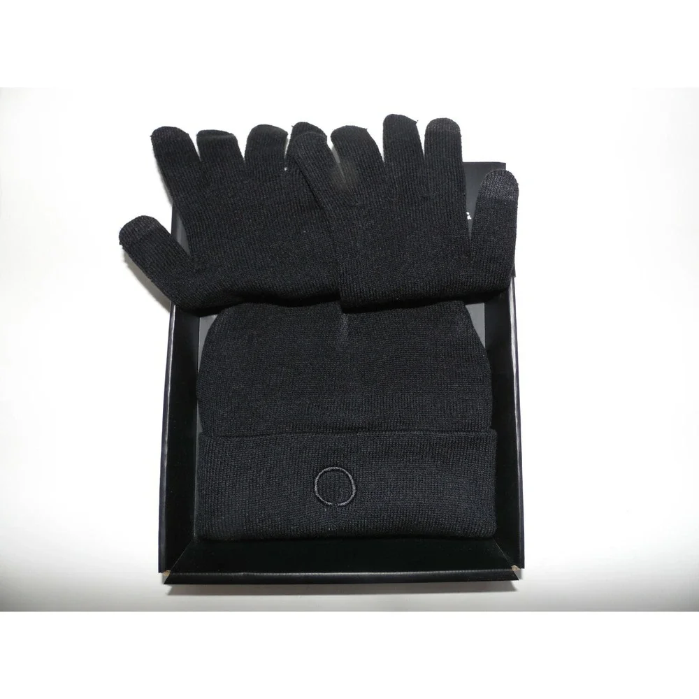 Skora Mens Cold Weather Knit Beanie And Tech Glove Set‎ One Size Black One Size